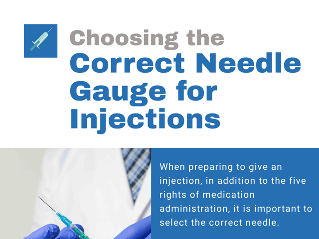 Choosing the Correct Needle Gauge for Injections