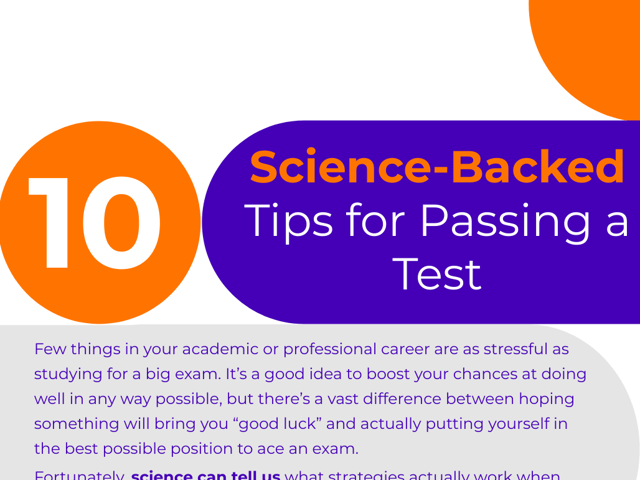 Ten Science-Backed Tips for Passing a Test