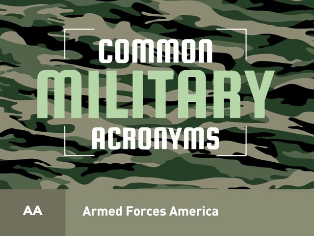 Common Military Acronyms