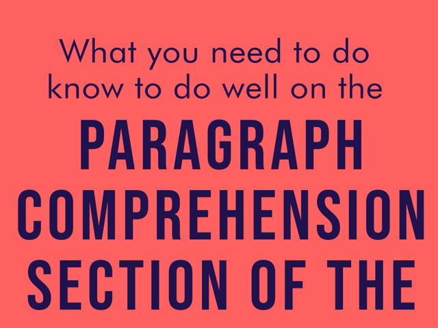 What You Need to Know to do Well on the Paragraph Comprehension Section of the ASVAB