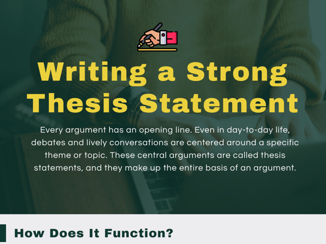 Writing a Strong Thesis Statement