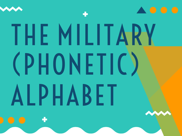 The Military (Phonetic) Alphabet