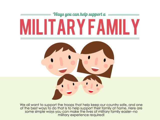 Ways You Can Help Support a Military Family