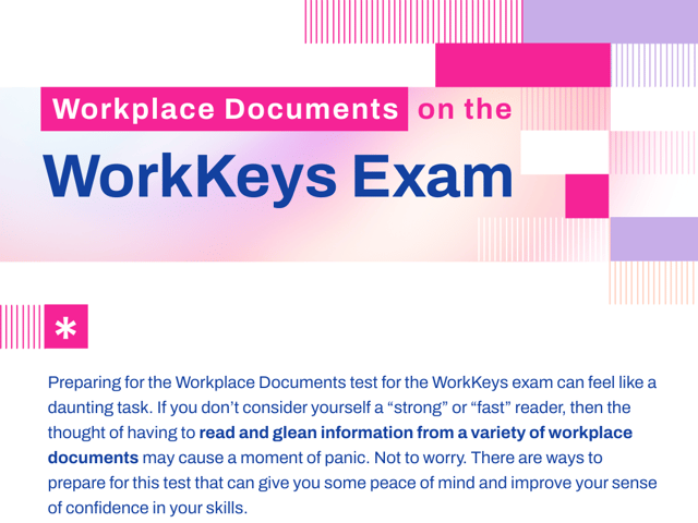  Workplace Documents on the WorkKeys Exam