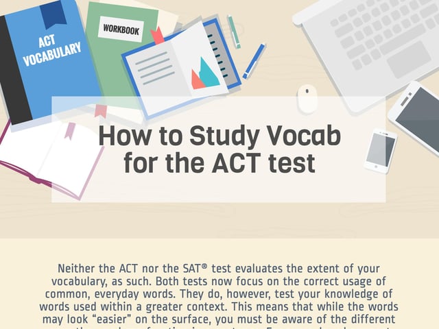 The ACT: Tips for Studying Vocabulary 