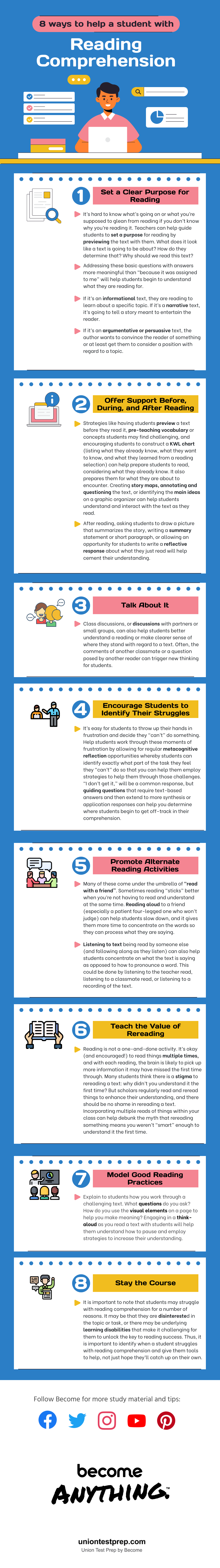 8 Ways to Help a Student with Reading Comprehension