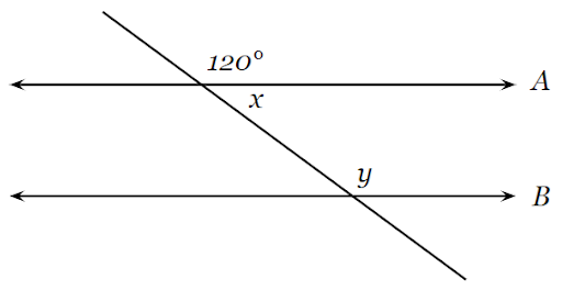12 parallel lines with transversal